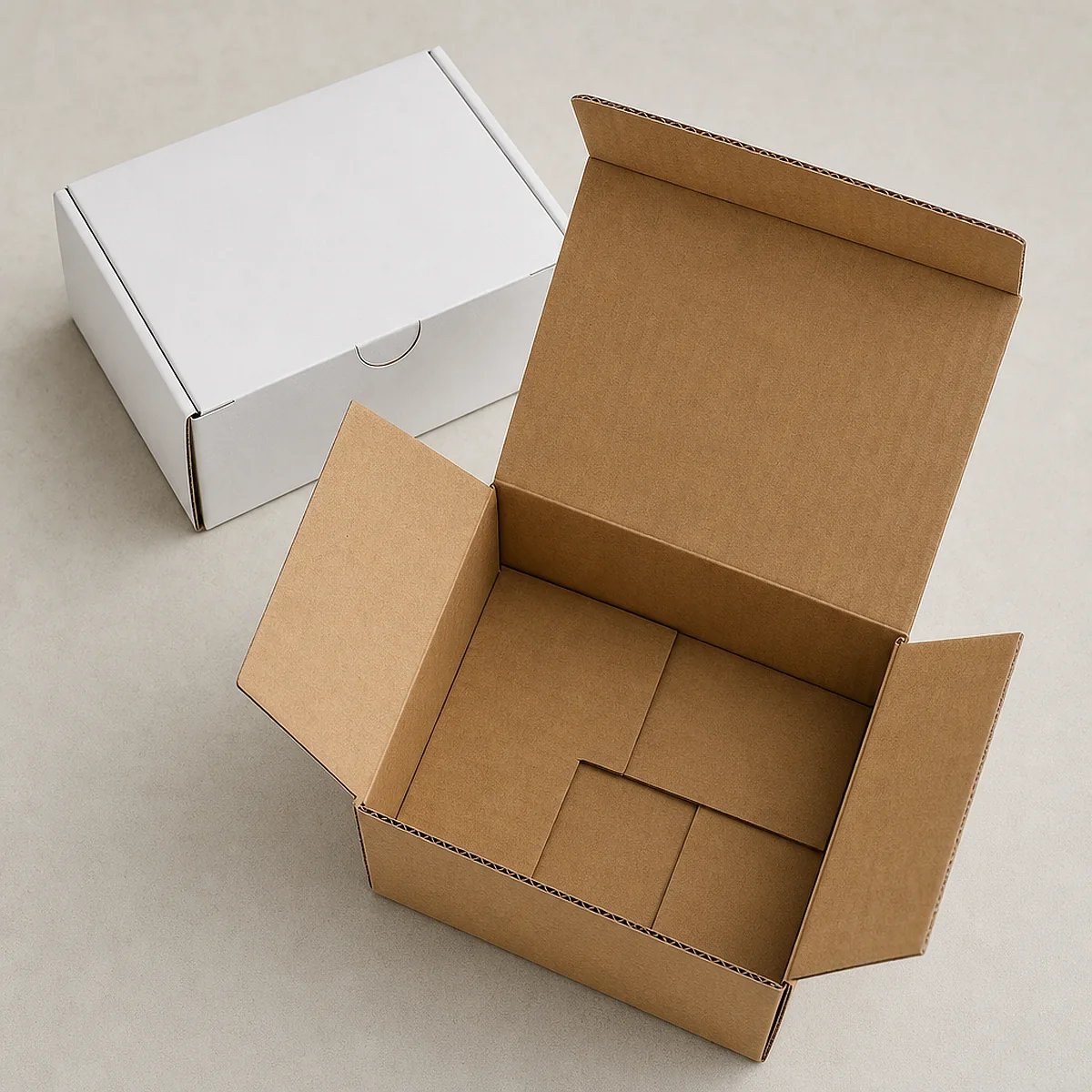 Branded shipping carton with scuff-resistant coated print