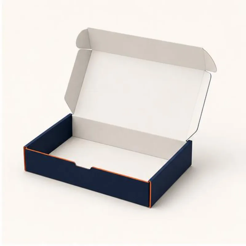 Auto Bottom Tray Boxes — shown open to reveal the interior