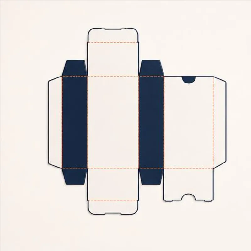 Bookend Boxes — flat dieline layout with fold and cut lines