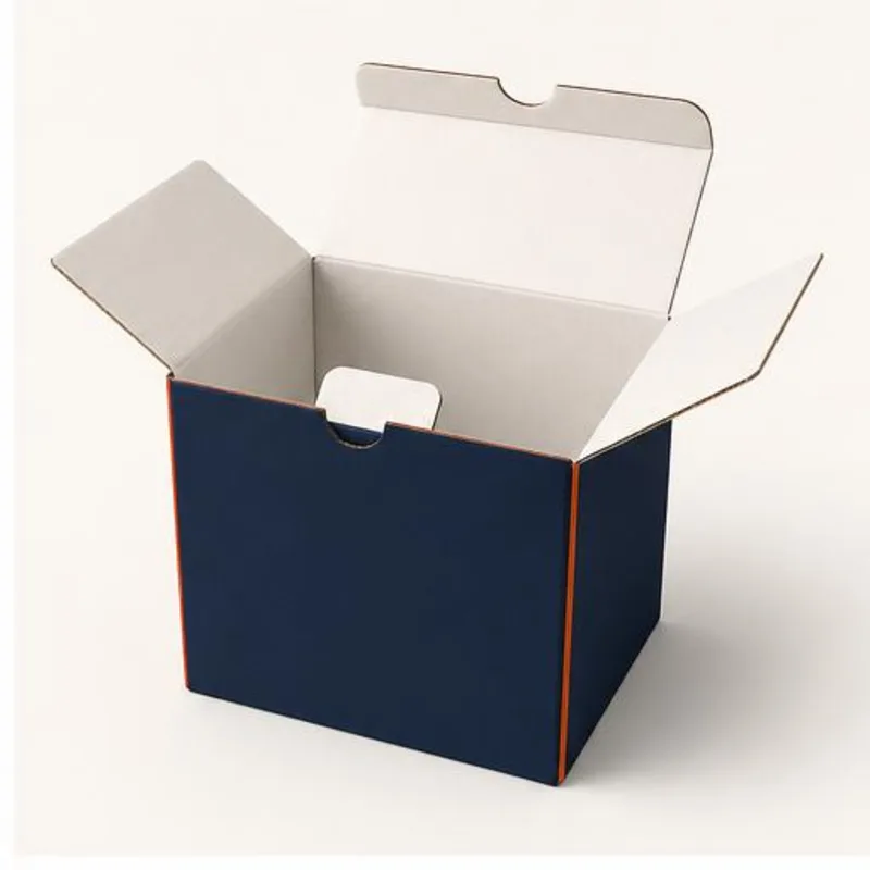 Corrugated Shipping Boxes — shown open to reveal the interior