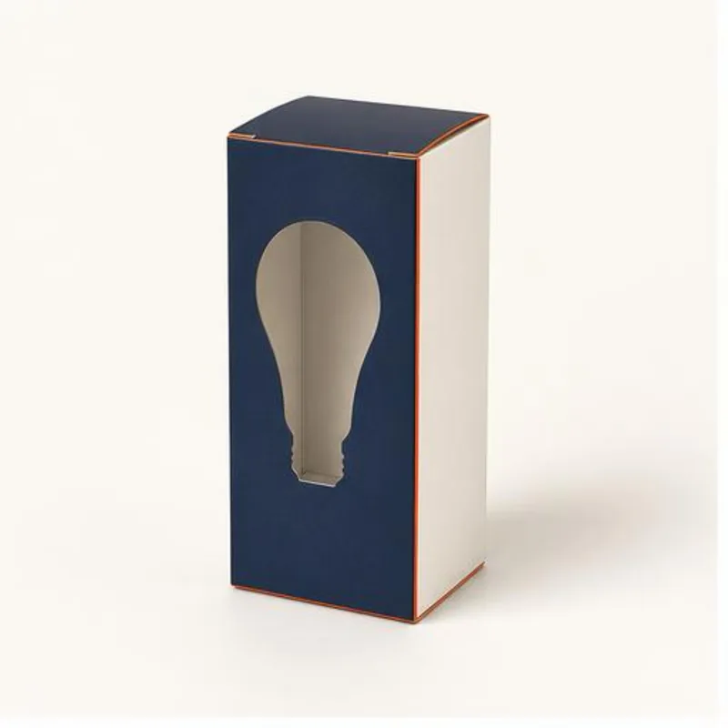 Die Cut Bulb Boxes box template