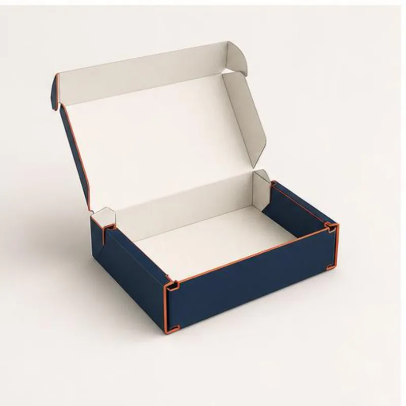 Double Wall Tray Lid Boxes — assembly and construction view