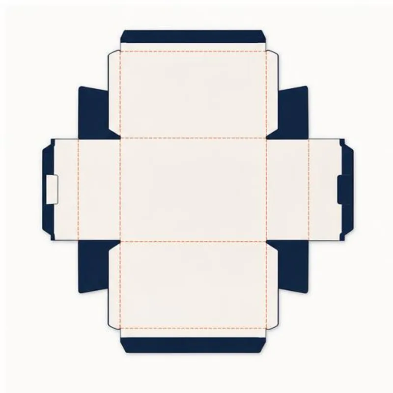 Fence Partitions Boxes — flat dieline layout with fold and cut lines