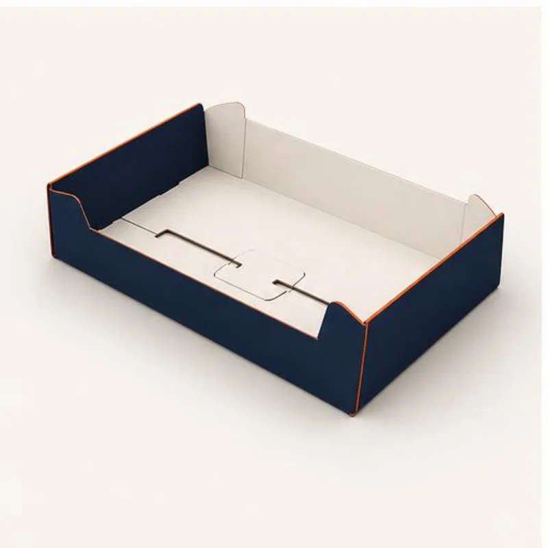 Foot Lock Tray Boxes — assembly and construction view