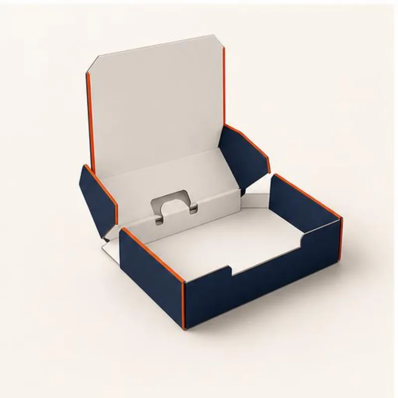 Four Corner With Display Lid Boxes — assembly and construction view
