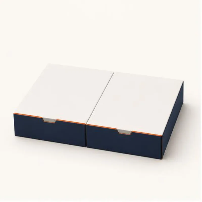 Full Flat Double Try Boxes box template