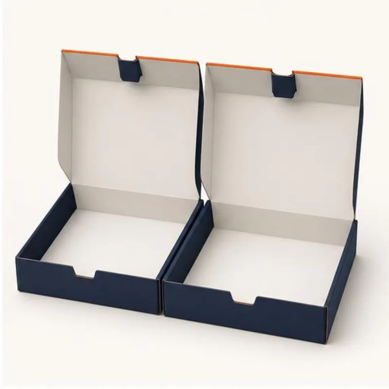 Full Flat Double Try Boxes — shown open to reveal the interior