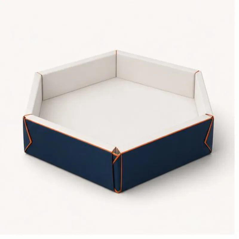 Hexagon Tray Boxes box template