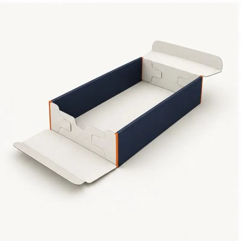 Open Ended Tray Boxes — assembly and construction view