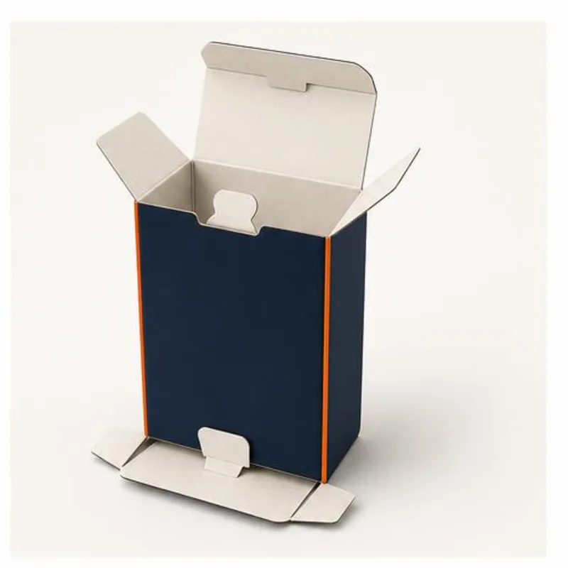 Seal End Packaging Boxes — shown open to reveal the interior