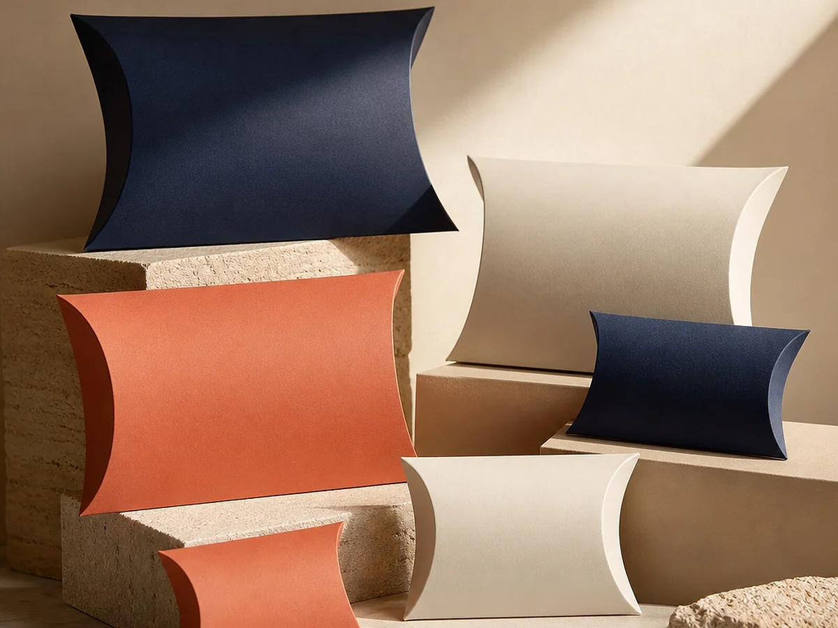 Custom Printed Pillow Boxes Wholesale