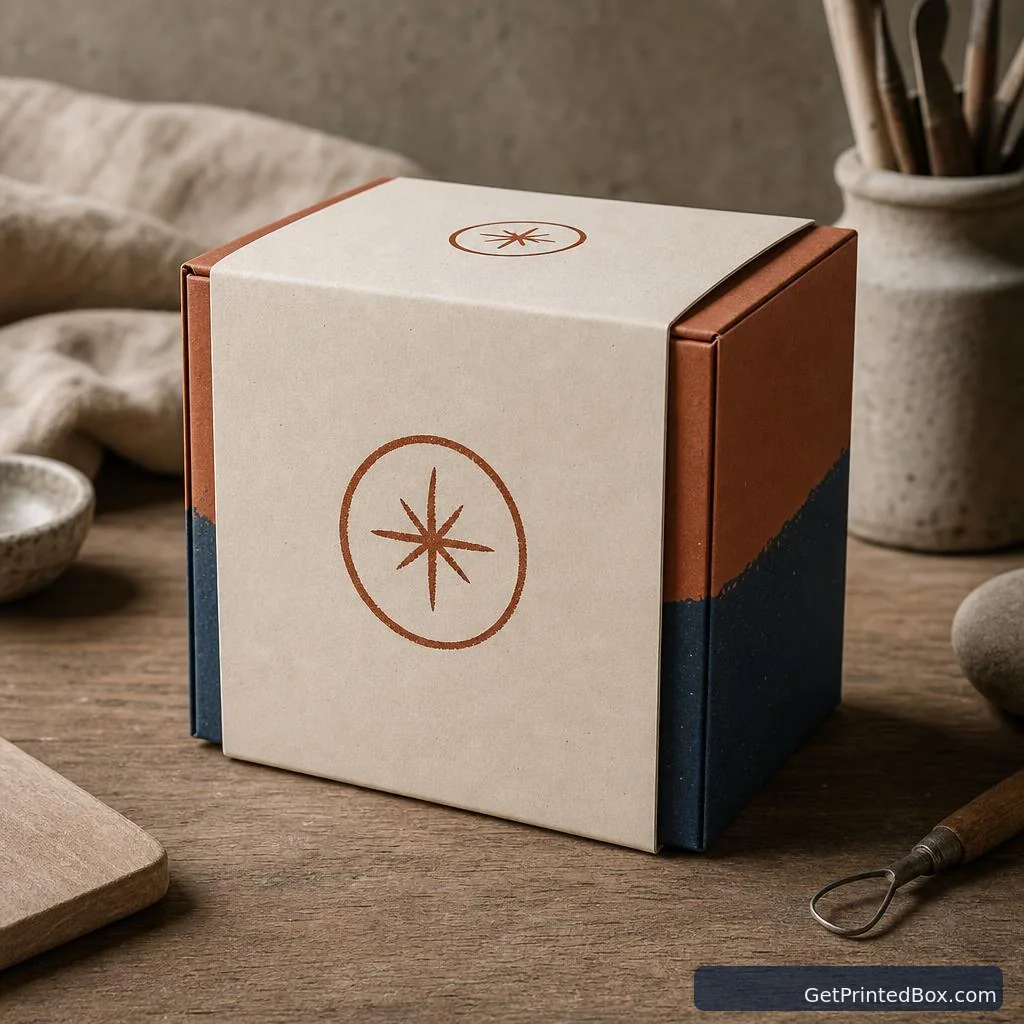 Small-Batch Artisan Packaging Run — printed packaging with a fictional brand identity