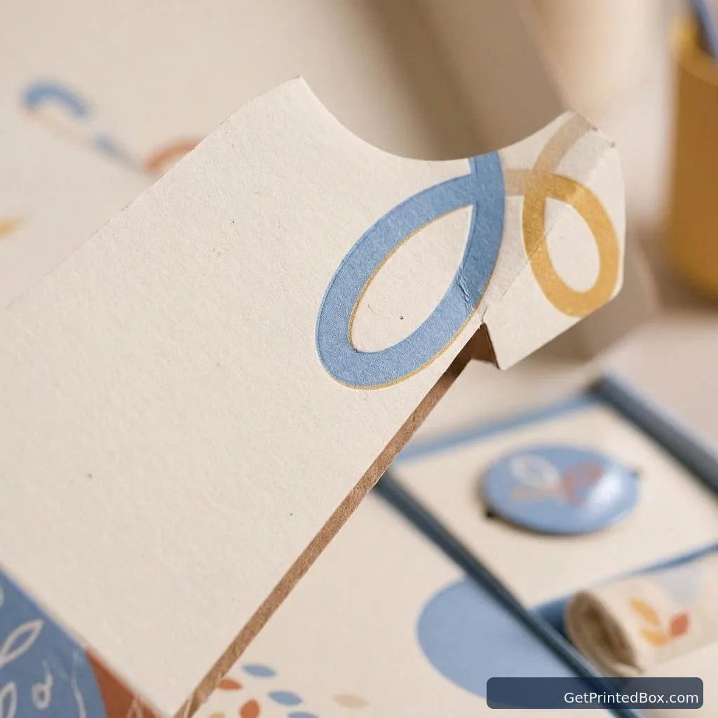 Seasonal Subscriber Welcome Kit — close-up of the logo mark, board texture, and print finish